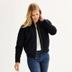 sonoma quilted bomber jacket